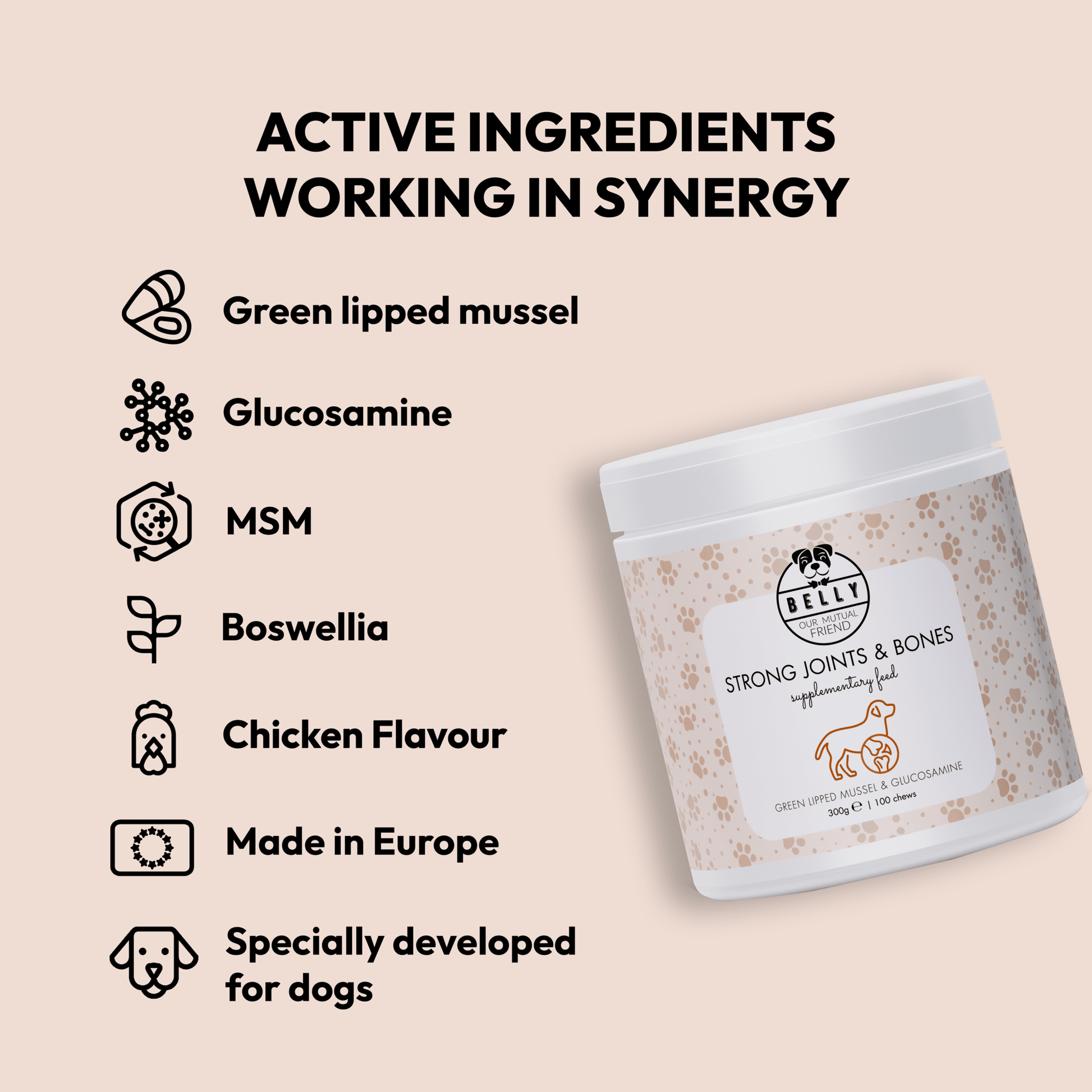 Strong Joints & Bones Chews Ingredients