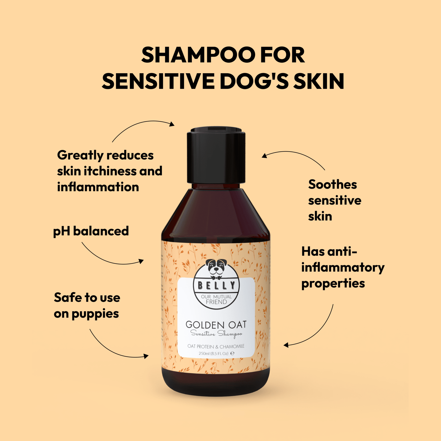 Puppy shampoo for dry and itchy skin