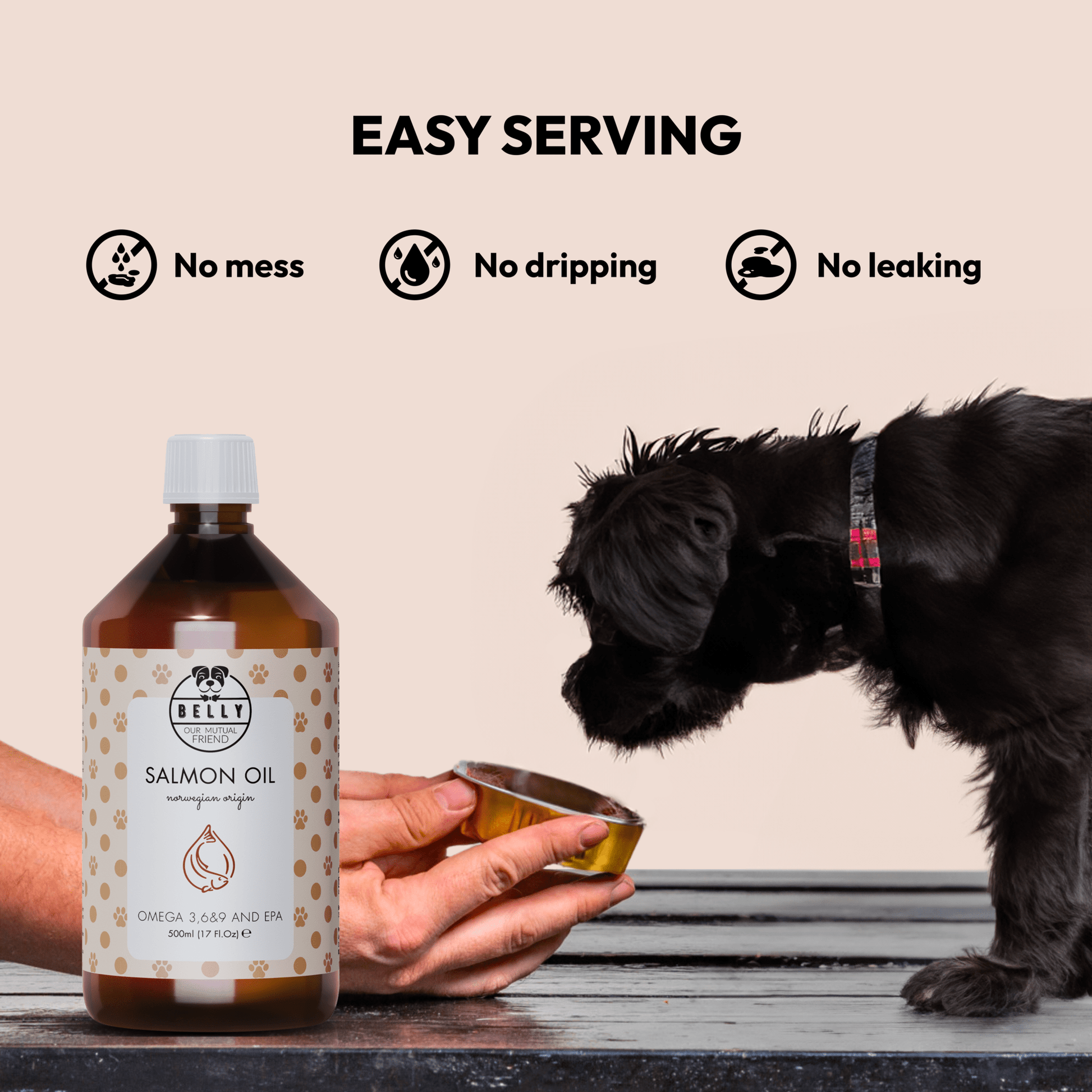 Salmon oil for dogs omega 3 food topper